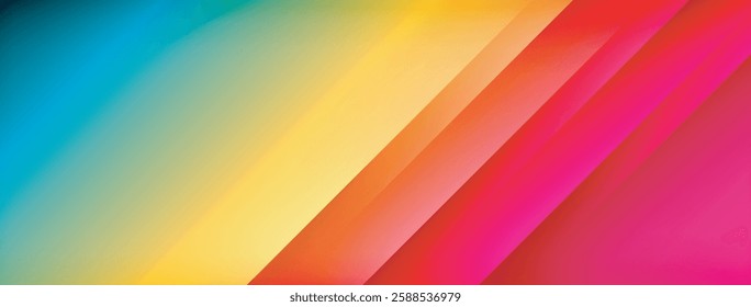 Colorful gradient with lines made of shadow and light. Creative background