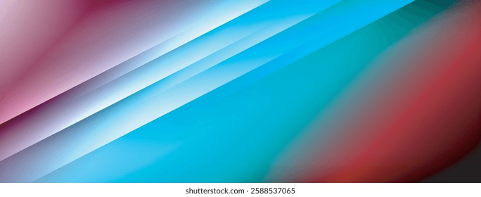 Colorful gradient with lines made of shadow and light. Creative background