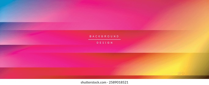 Colorful gradient with lines made of shadow and light. Creative background