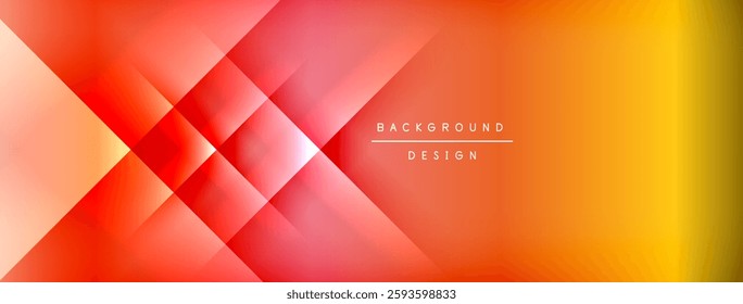 Colorful gradient with lines made of shadow and light. Creative background
