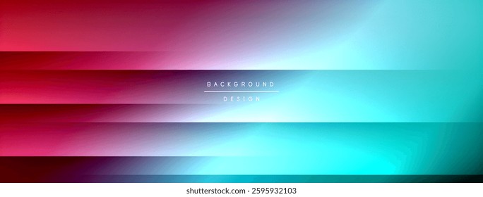 Colorful gradient with lines made of shadow and light. Creative background