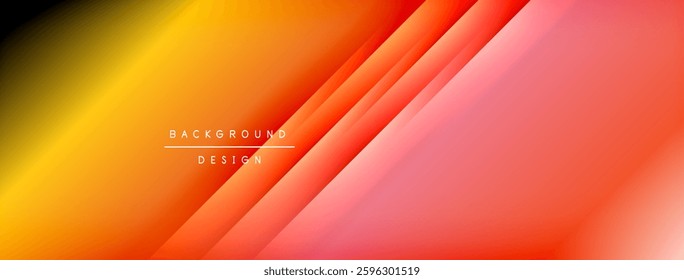 Colorful gradient with lines made of shadow and light. Creative background