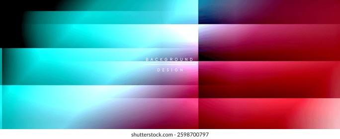 Colorful gradient with lines made of shadow and light. Creative background