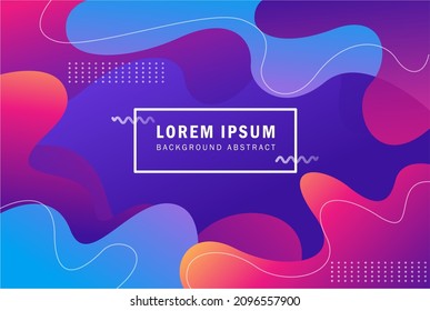 colorful gradient liquid shape Abstract background for business