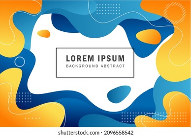 colorful gradient liquid shape Abstract background for business