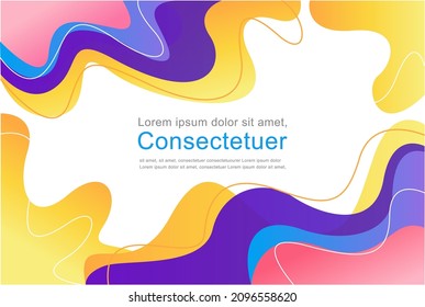 forma líquida de gradiente colorido Fondo abstracto para el negocio