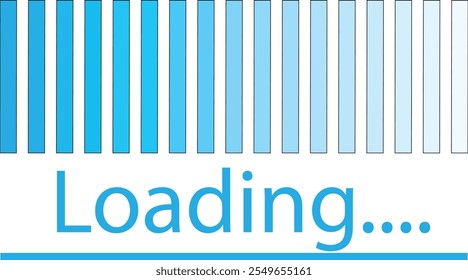 Colorful Gradient Loading icon sign on white background.