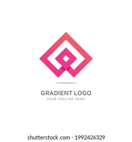 colorful gradient logo design template
