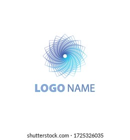 colorful gradient logo template with abstract design