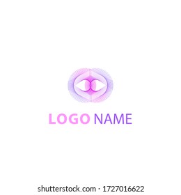 plantilla de logotipo de degradado colorido con forma abstracta