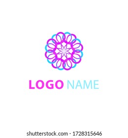 plantilla de logotipo de gradiente colorido con diseño abstracto