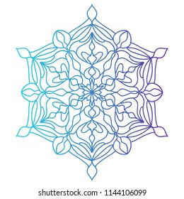 colorful gradient mandala pattern for logo design  coloring books