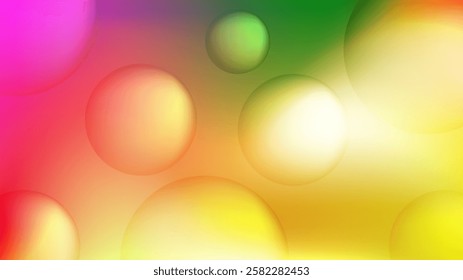 colorful gradient mesh abstract background with bubbles nice for wallpaper your phone or your laptop