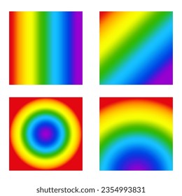 Colorful gradient mesh background in bright rainbow colors. Vector illustration. EPS 10.