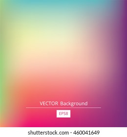 Colorful gradient mesh background in bright rainbow colors. Abstract blurred smooth image. Easy editable soft colored vector illustration in EPS8 without transparency.