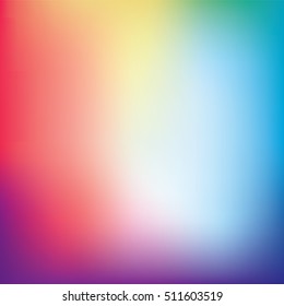 Fondo de malla de gradiente colorido en colores brillantes arcoiris. Textura borrosa lisa abstracta. Fácil edición de los pasos blandos8 ilustración vectorial sin transparencia.
