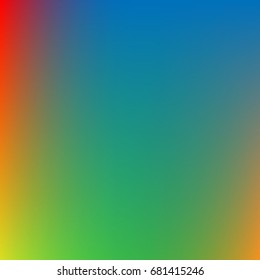 Colorful gradient mesh background in rainbow colors. Abstract blurred smooth image. Smooth blend banner template. It can be used as wallpaper.