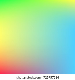 Colorful gradient mesh background in rainbow colors. Abstract blurred smooth image. Smooth blend banner template. It can use as wallpaper.