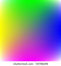 Colorful gradient mesh background in rainbow colors. Abstract blurred smooth image. Smooth blend banner template. It can use as wallpaper.