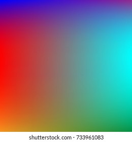 Colorful gradient mesh background in rainbow colors. Abstract blurred smooth image. Smooth blend banner template. It can use as wallpaper.