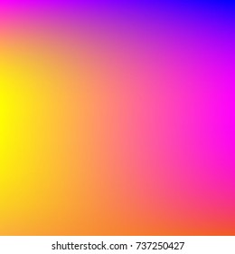 Colorful gradient mesh background in rainbow colors. Abstract blurred smooth image. Smooth blend banner template. It can use as wallpaper.