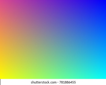 Colorful gradient mesh background in rainbow colors. Abstract blurred smooth image. Smooth blend banner template. It can use as wallpaper