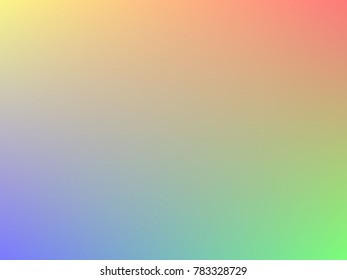Colorful gradient mesh background in rainbow colors. Abstract blurred smooth image. Smooth blend banner template. Iridescent holographic wallpaper, frame, banner.