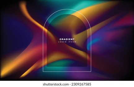 Colorful gradient mesh background template copy space. Fluid colour backdrop design. Suitable for poster, banner, landing page, brochure, flyer, pamphlet, or cover.
