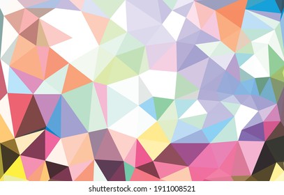 Colorful gradient mosaic background. Geometric triangle, mosaic, abstract background. Mosaic, color background. Mosaic texture