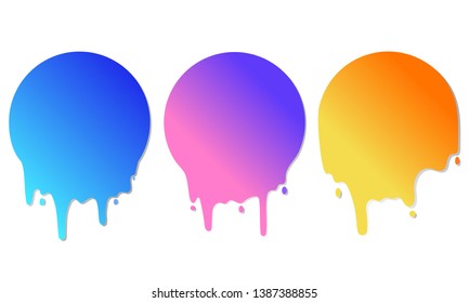 
colorful gradient paint spots for banners