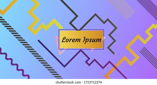 Colorful gradient pattern background, abstract geometric shape vector texture. Сover graphic design, geometric line minimal pattern background