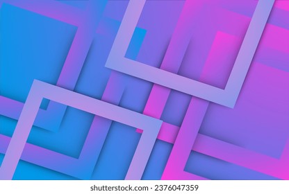 colorful gradient pink and blue background abstract with sacred geometric futuristic design vector