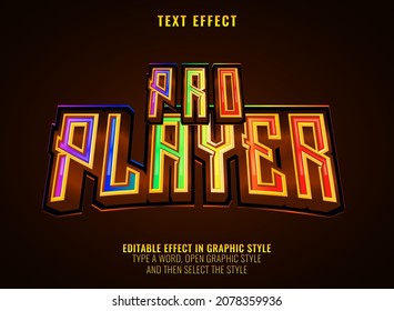 Colorful Gradient Pro Player Esport Text Effect