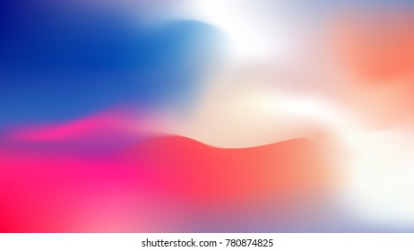 Colorful gradient. red blue and white color background.Smooth blend banner template. Easy editable soft colored vector illustration in EPS10