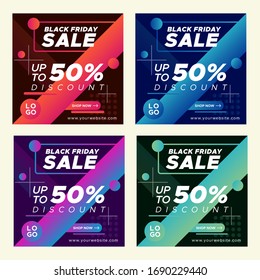 Colorful Gradient Sale Poster For E-Commerce Websites