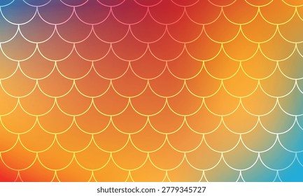 Colorful Gradient Scales Pattern Design With Smooth Transitions