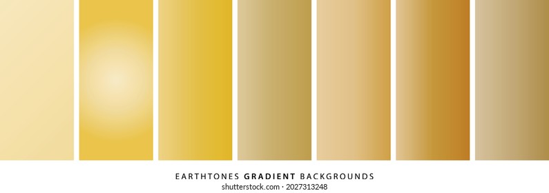Colorful Gradient Set  Hot Cold Color  Gradient Set  Earthtones  Tones  Blue Gold Black Yellow Sets