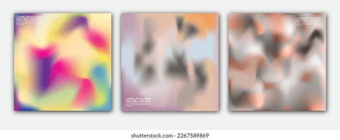 Colorful gradient  A set templates for creative design  Layout the cover  banner  brochure  poster  advertising  corporate design   interior paintings