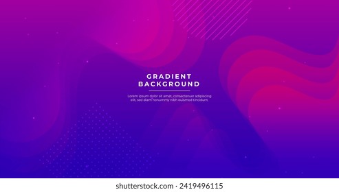 Colorful gradient shapes background vector design in eps 10