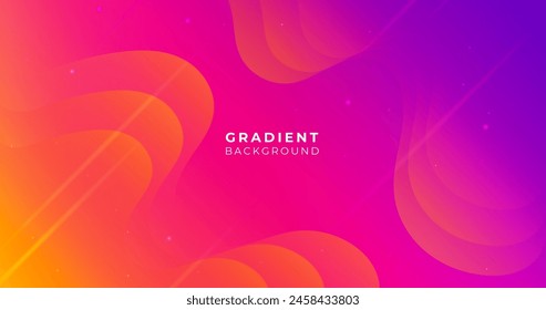 Colorful gradient shapes background vector design in eps 10