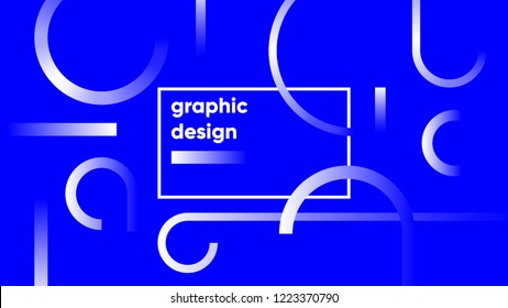 Colorful Gradient Shapes Composition Background. Vector illustration