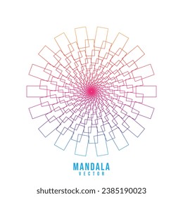 background Colorful mandala gradient