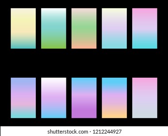 Colorful Gradient soft color set background