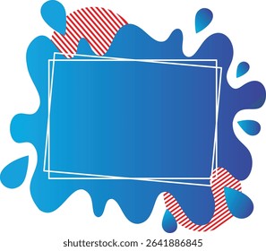 Colorful gradient splash background with abstract liquid shapes, ideal for titles, presentations, or web headers with a modern creative style