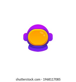Colorful gradient style astronaut logo illustration