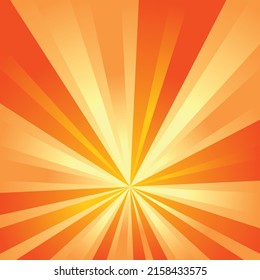 Colorful gradient sun ray background design template