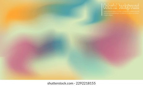 Colorful gradient. A template with a blurred color background for interior, prints, decorations, creativity and web design. The basis for posters, posters, covers and creative ideas