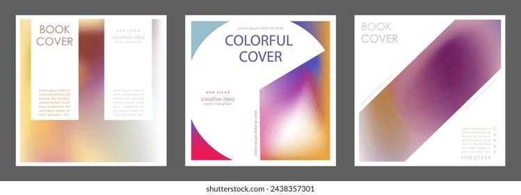Colorful gradient. Template for the cover, poster, banner and print. Vector background for printing