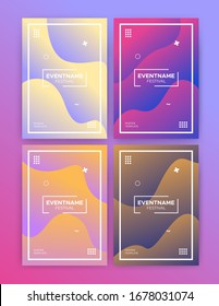 Colorful gradient template with minimalist style, Can be used for many purpose and easy editable.