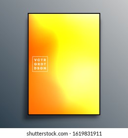 Colorful gradient texture poster design for wallpaper, flyer, brochure cover, typography or other printing products. Vector illustration.